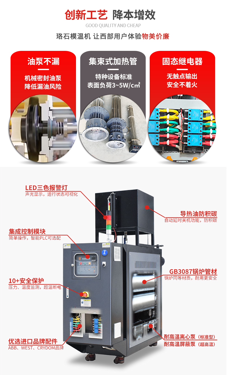 300℃高溫油溫機優(yōu)勢